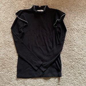 Loft Black Long Sleeve Top